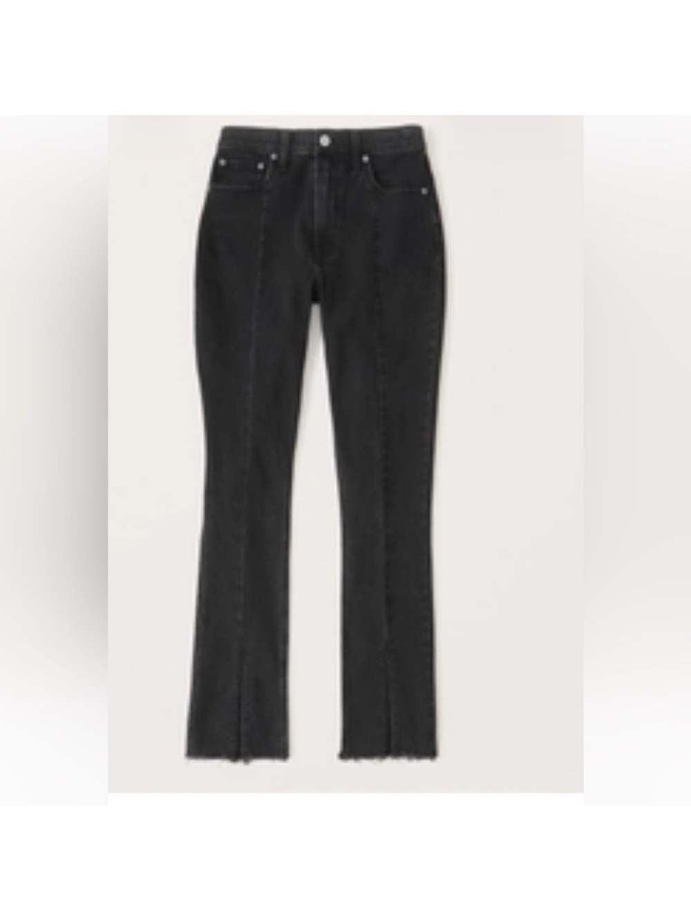 Abercrombie & Fitch Curve Love High-Rise Black Jeans. Size 25